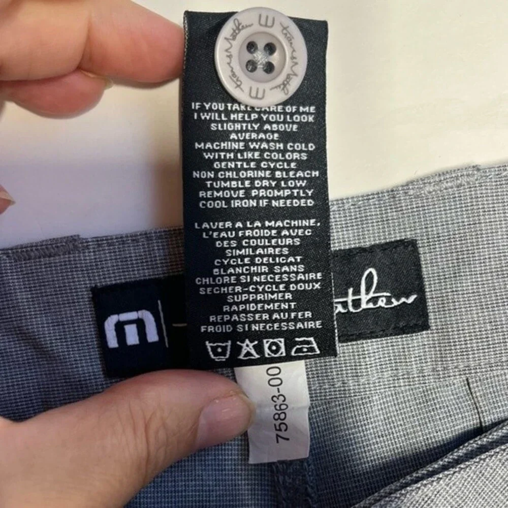 Travis Mathew Beck Shorts in Light Gray 34 NWOT